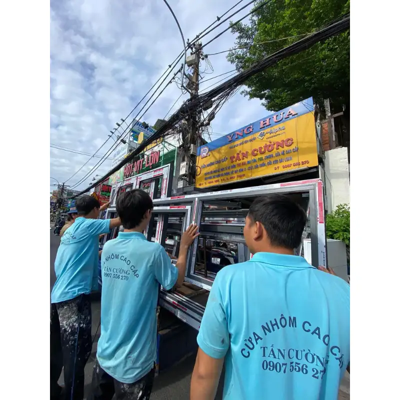 Công trình lắp đặt cửa nhôm Xingfa ngày 31/5/2024